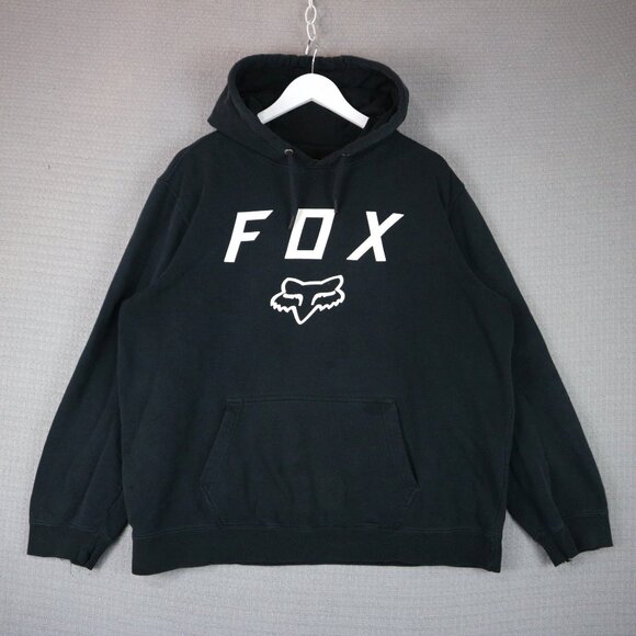 Fox Y2K Graphic Pullover Hoodie Mens XL - Picture 1 of 6
